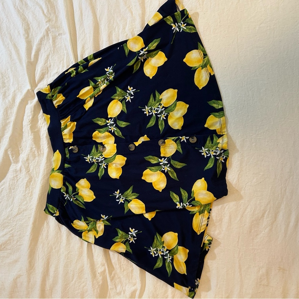 Lemon Print Skirt
